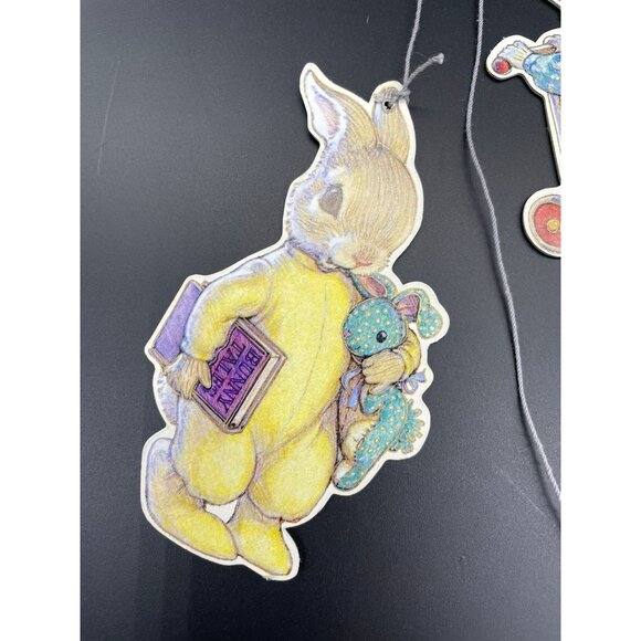 Vintage Bunny Mobile Rabbit Hopper Family Kathy Lawrence Easter Decor - Picture 6 of 10